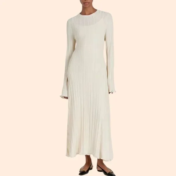 knee length dresses for ladies TOBY BLACK COTTON MIDI DRESS – DISSH main image 0